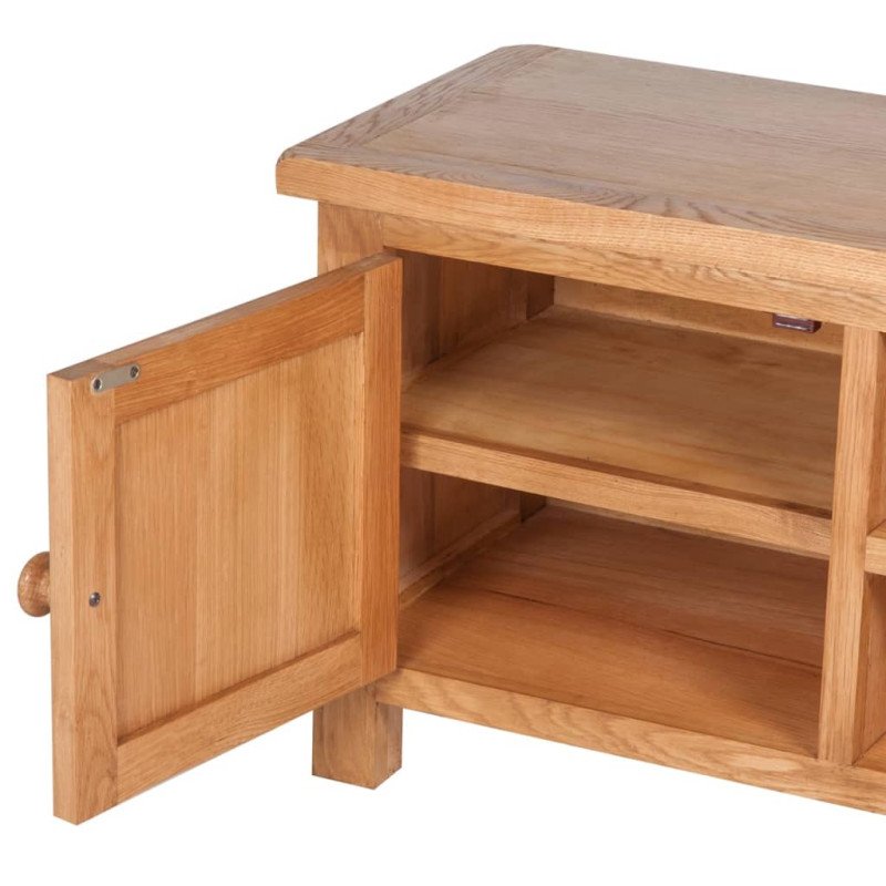 vidaXL TV skrinka 103x36x46 cm, dubový masív