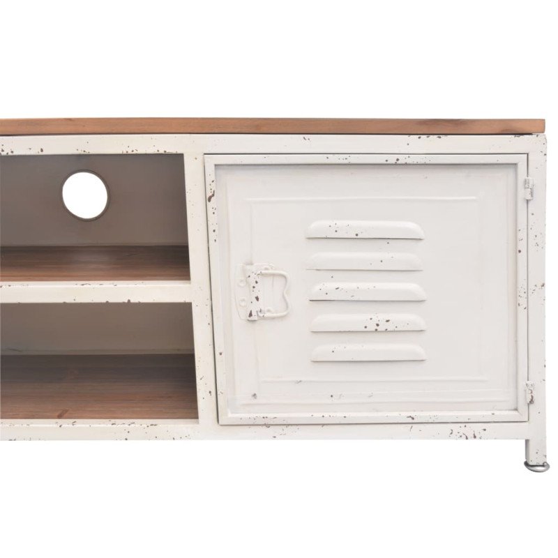 vidaXL TV stolík, 120x30x40 cm, biely