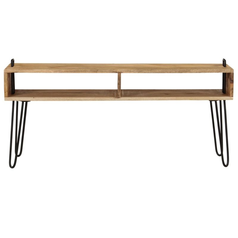 vidaXL TV stolík z masívneho mangovníkového dreva 110x35x45 cm