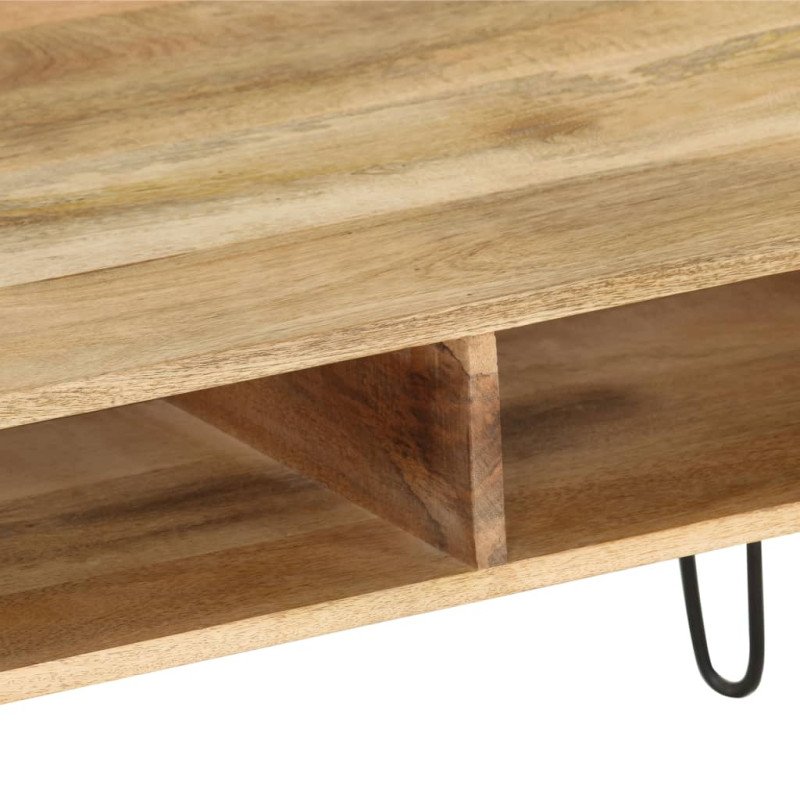 vidaXL TV stolík z masívneho mangovníkového dreva 110x35x45 cm
