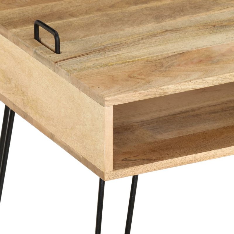 vidaXL TV stolík z masívneho mangovníkového dreva 110x35x45 cm