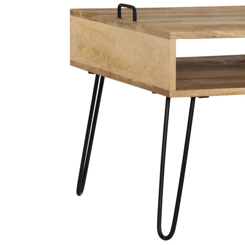 vidaXL TV stolík z masívneho mangovníkového dreva 110x35x45 cm