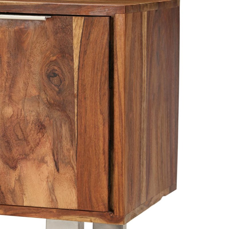 vidaXL TV stolík, sheeshamové drevo s medovým odtieňom 118x30x40 cm