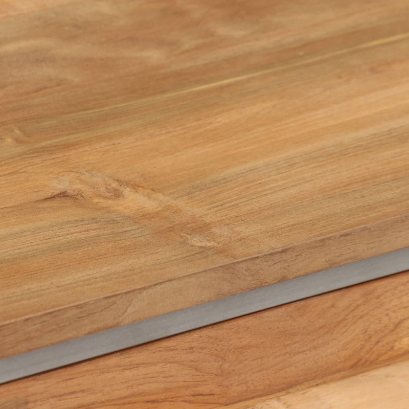 vidaXL TV skrinka, recyklované teakové drevo a oceľ 120x30x40 cm