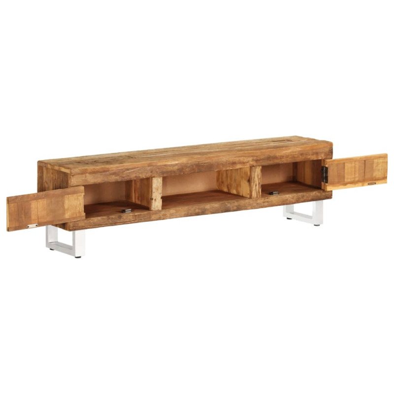 vidaXL TV stolík, recyklovaný masív 140x30x40 cm