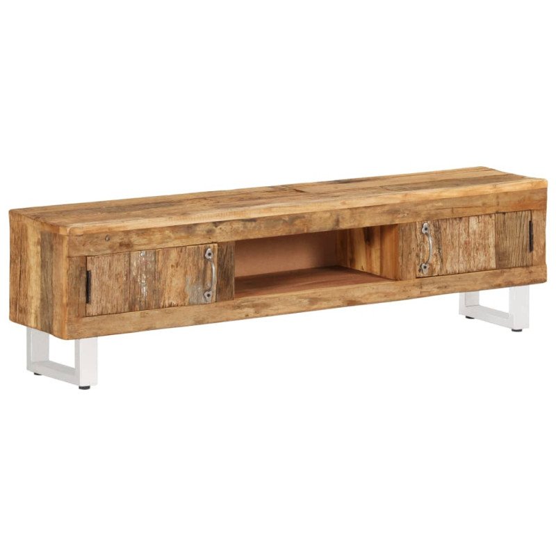 vidaXL TV stolík, recyklovaný masív 140x30x40 cm