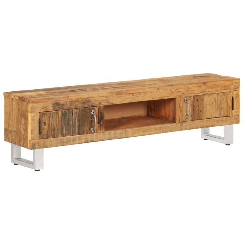vidaXL TV stolík, recyklovaný masív 140x30x40 cm