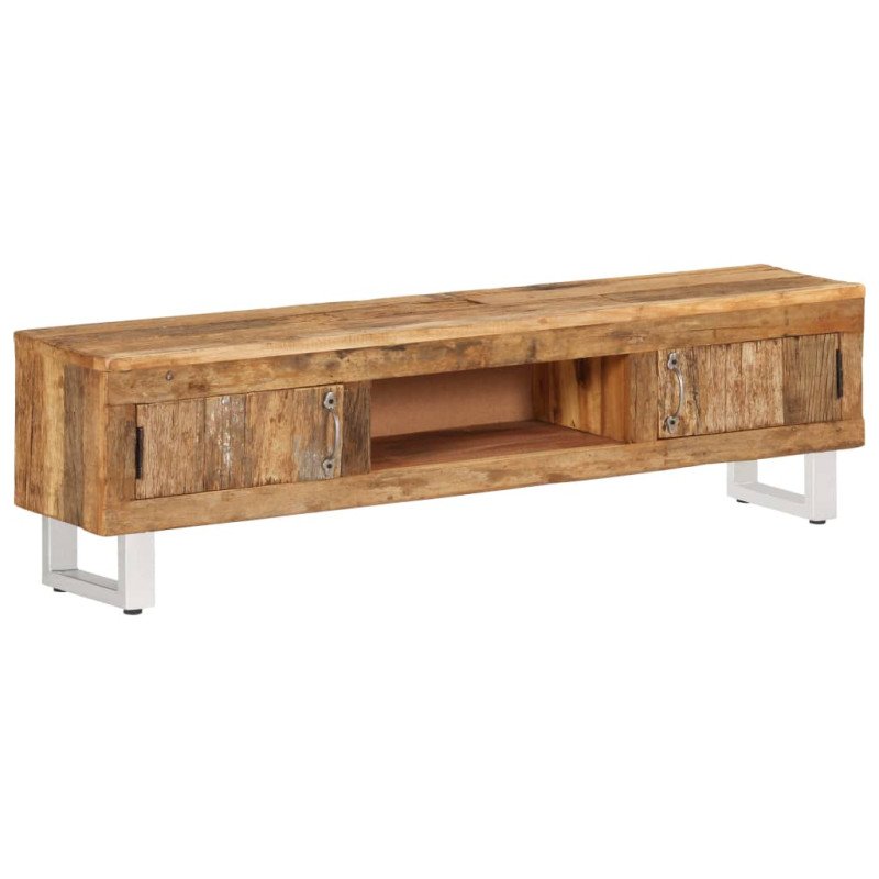 vidaXL TV stolík, recyklovaný masív 140x30x40 cm