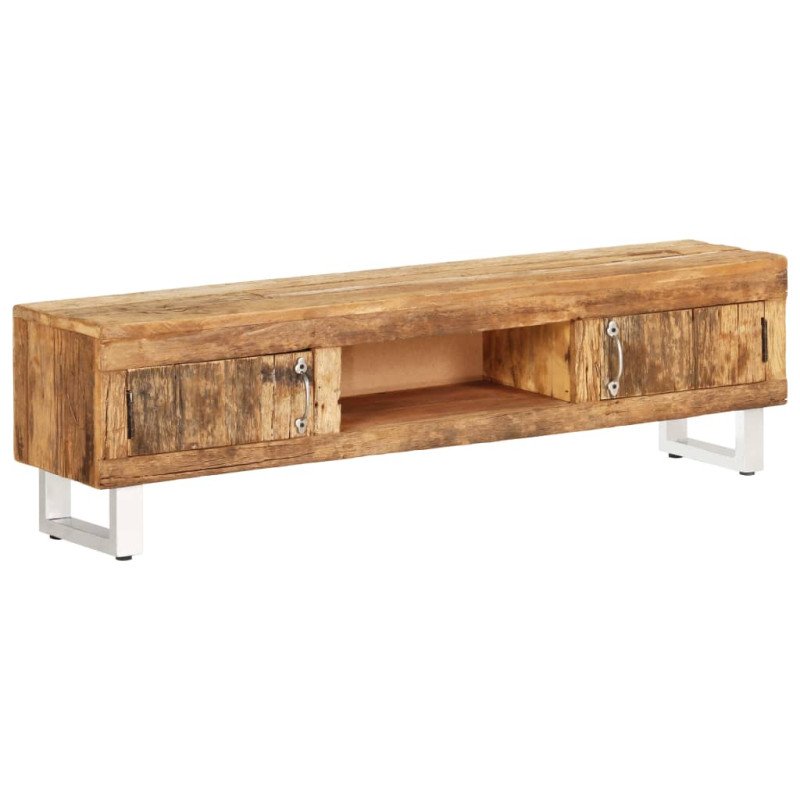 vidaXL TV stolík, recyklovaný masív 140x30x40 cm