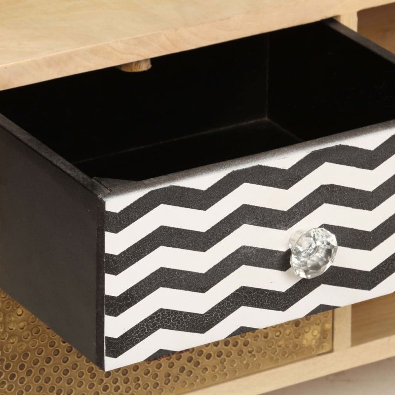 vidaXL TV skrinka 120x30x40 cm masívne mangovníkové drevo