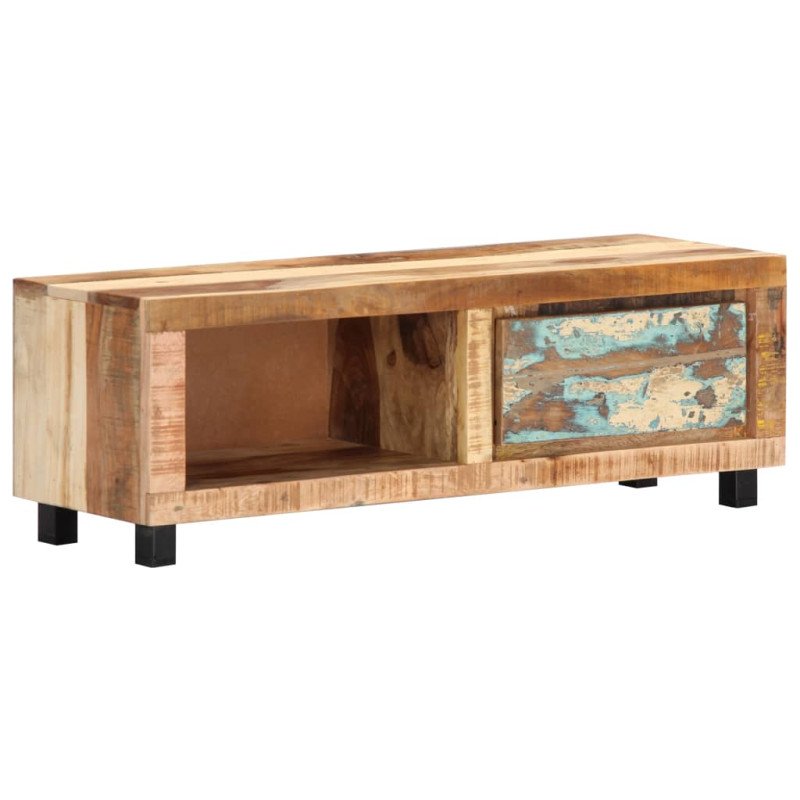 vidaXL TV skrinka 100x30x33 cm, recyklovaný masív