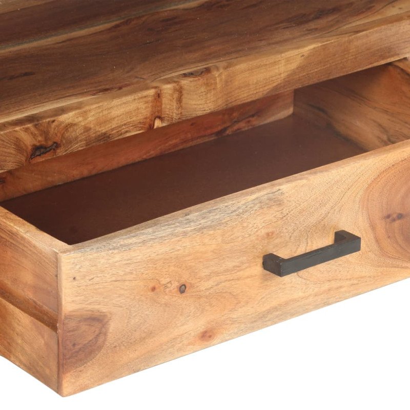 vidaXL TV skrinka 120x35x45 cm, drevený masív s medovým náterom