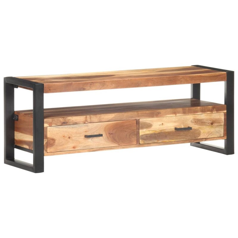 vidaXL TV skrinka 120x35x45 cm, drevený masív s medovým náterom