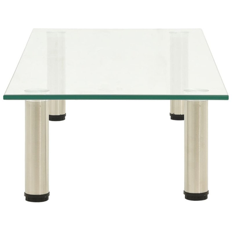 vidaXL TV stolík, priehľadný 80x35x17 cm, tvrdené sklo vidaXL TV stolík, priehľadný 80x35x17 cm, tvrdené sklo