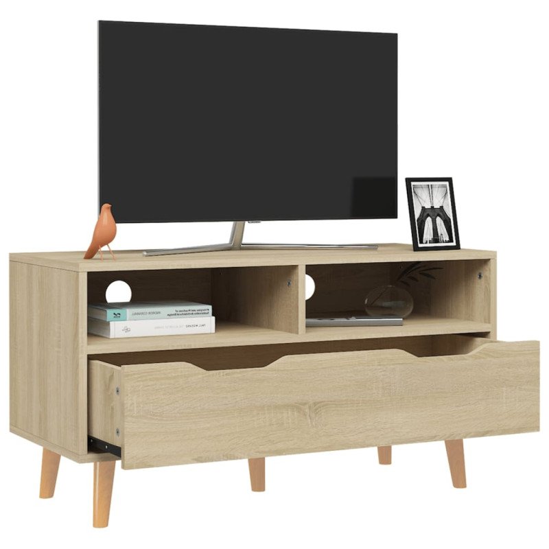 vidaXL TV skrinka, dub sonoma 90x40x48,5 cm, kompozitné drevo