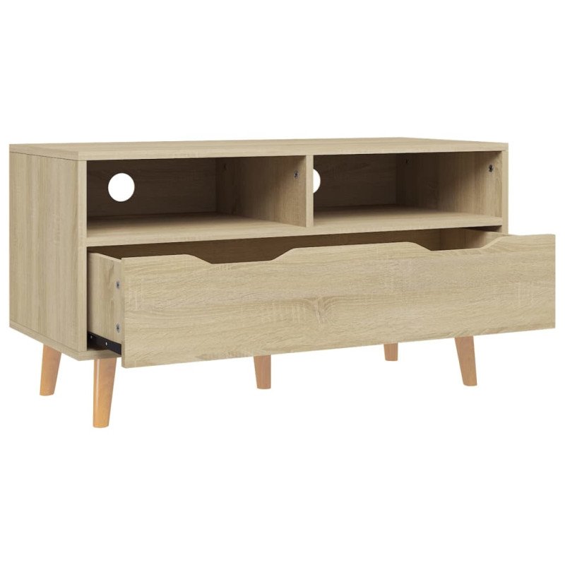 vidaXL TV skrinka, dub sonoma 90x40x48,5 cm, kompozitné drevo
