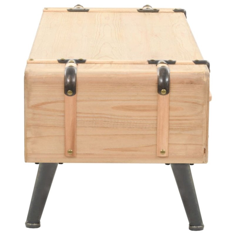 vidaXL TV skrinka z jedľového dreva 110x33x35 cm vidaXL TV skrinka z jedľového dreva 110x33x35 cm