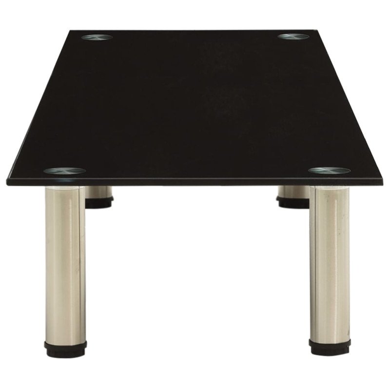 vidaXL TV stolík, čierny 120x35x17 cm, tvrdené sklo vidaXL TV stolík, čierny 120x35x17 cm, tvrdené sklo