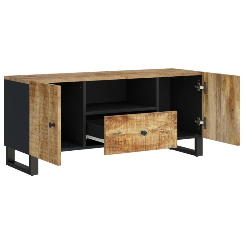 vidaXL TV skrinka 105x33,5x46 cm masívny mangovník a spracované drevo