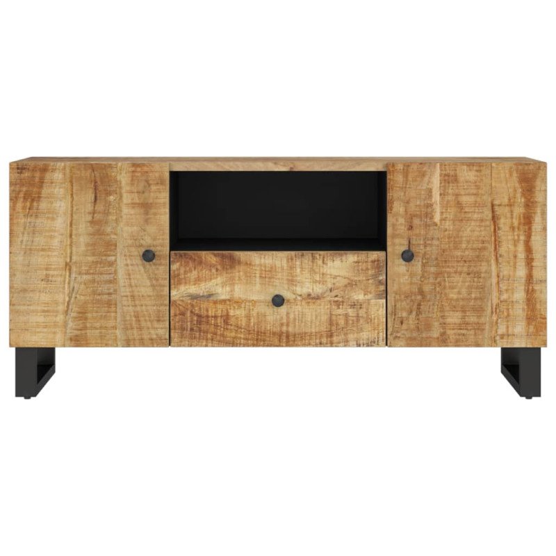 vidaXL TV skrinka 105x33,5x46 cm masívny mangovník a spracované drevo