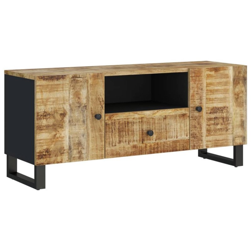 vidaXL TV skrinka 105x33,5x46 cm masívny mangovník a spracované drevo
