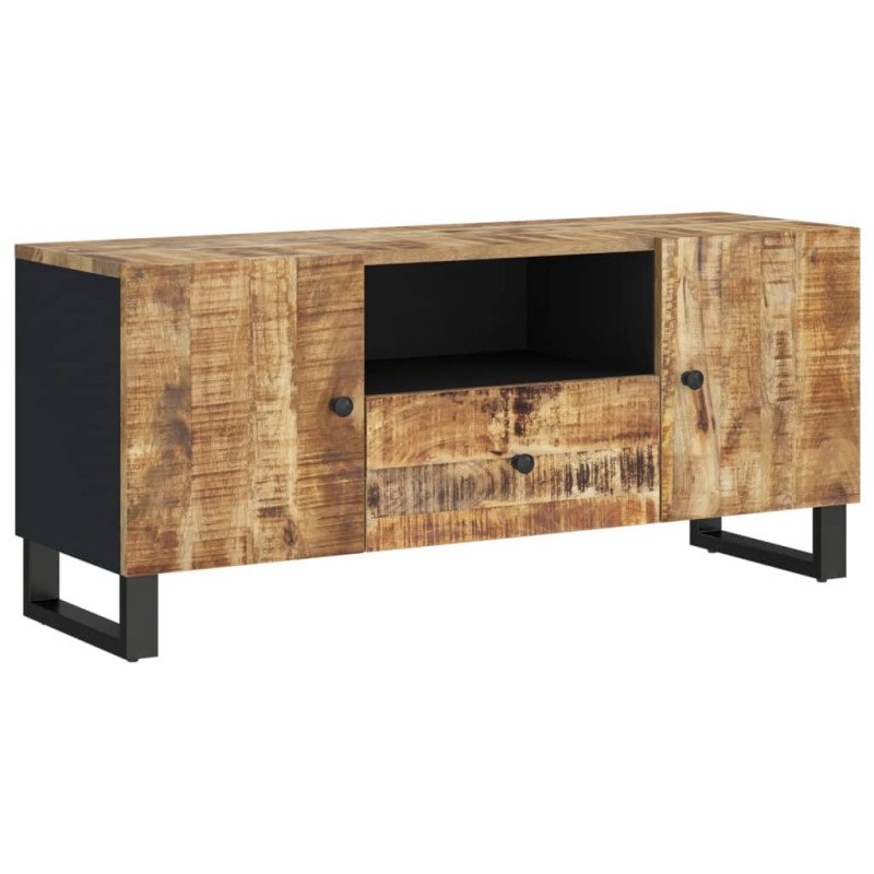vidaXL TV skrinka 105x33,5x46 cm masívny mangovník a spracované drevo
