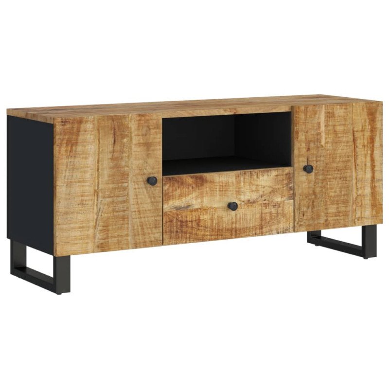 vidaXL TV skrinka 105x33,5x46 cm masívny mangovník a spracované drevo