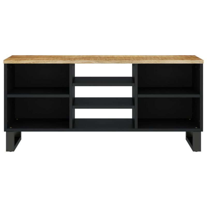 vidaXL TV skrinka 100x33x46 cm masívny mangovník a spracované drevo