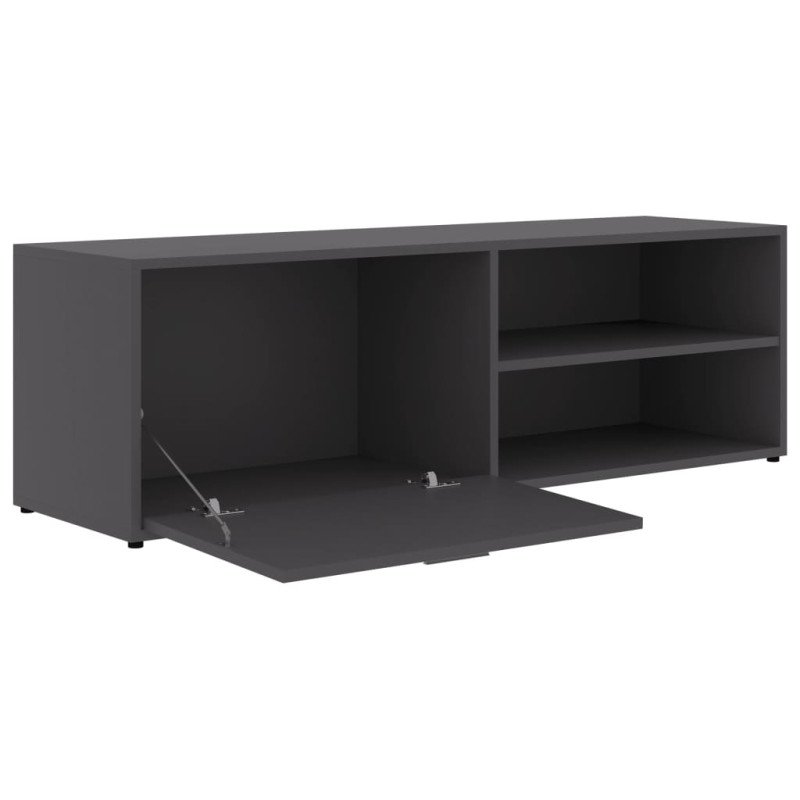vidaXL TV skrinka, sivá 120x34x37 cm, drevotrieska
