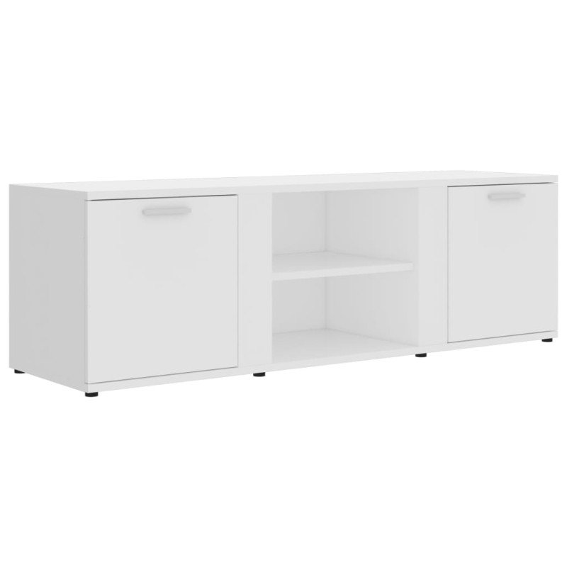 vidaXL TV skrinka, biela 120x34x37 cm, drevotrieska