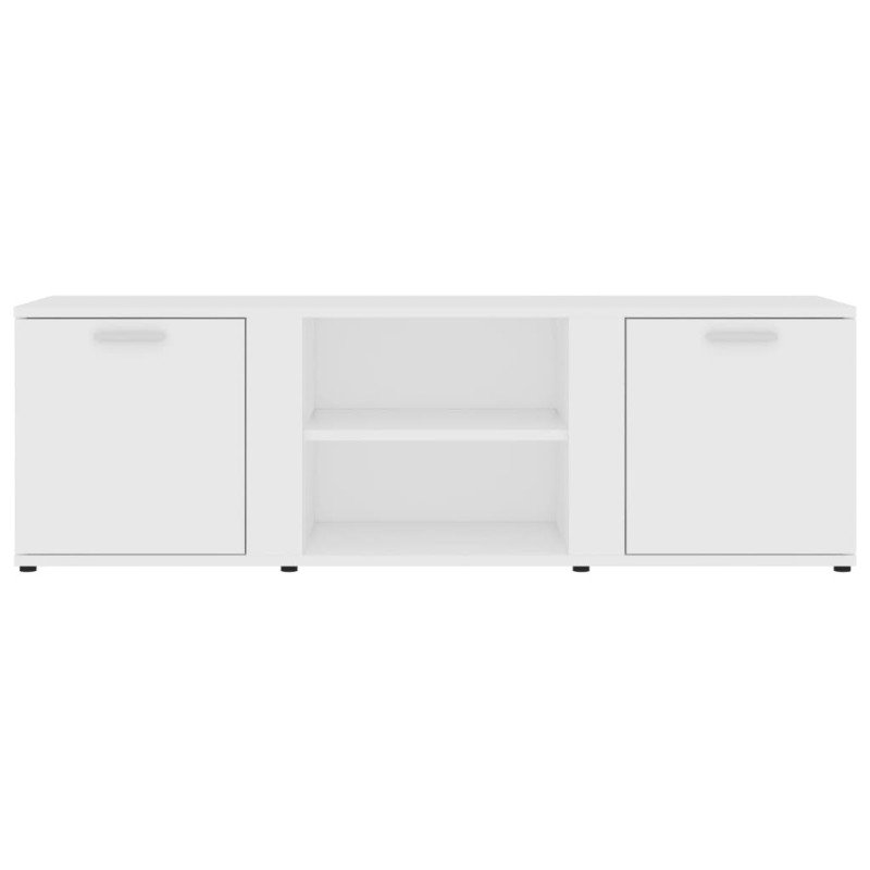 vidaXL TV skrinka, biela 120x34x37 cm, drevotrieska