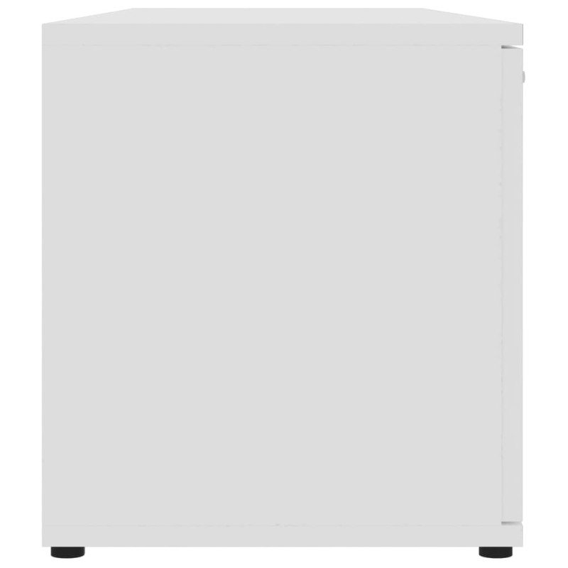 vidaXL TV skrinka, biela 120x34x37 cm, drevotrieska