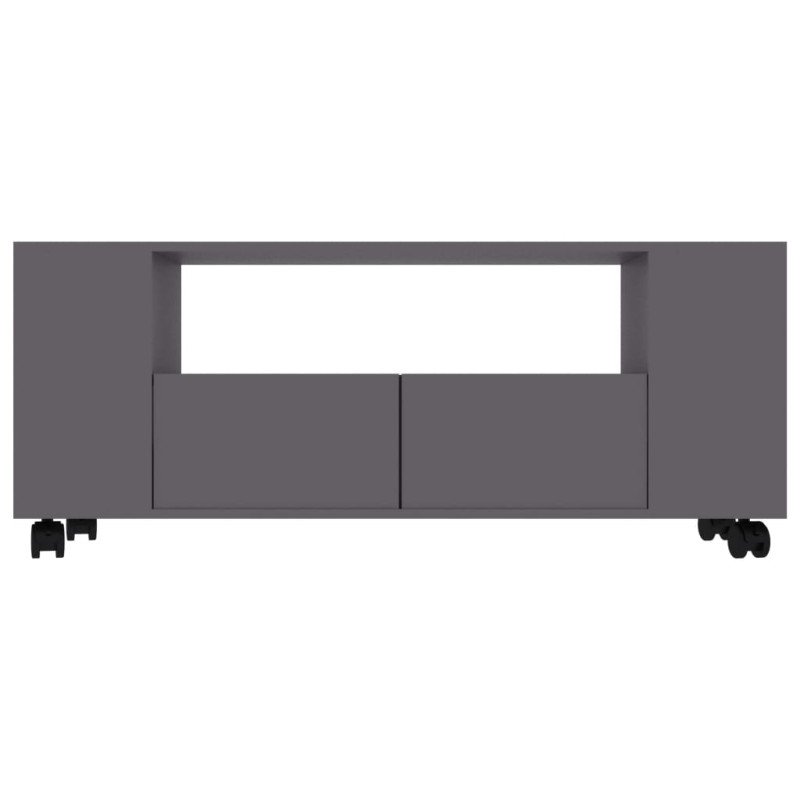 vidaXL TV skrinka sivá 120x35x48 cm spracované drevo