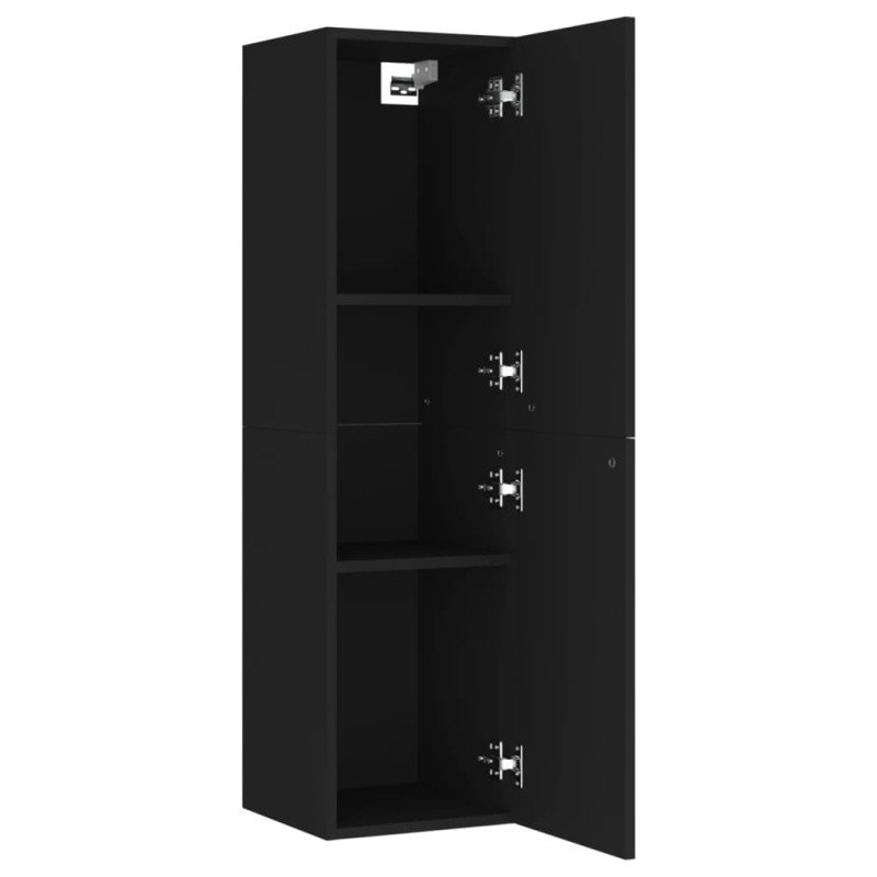 vidaXL TV skrinky 2 ks, čierne 30,5x30x110 cm, kompozitné drevo