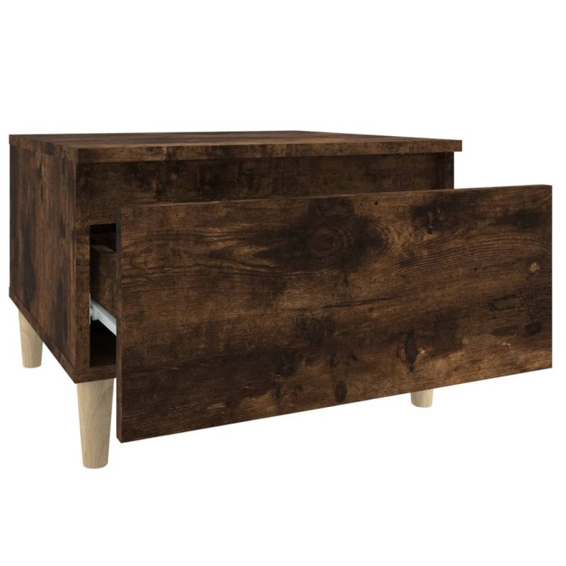 vidaXL Bočné stolíky 2 ks dymový dub 50x46x35 spracované drevo