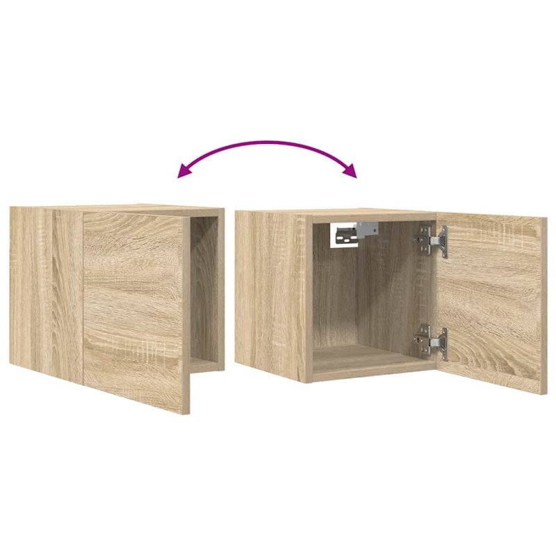 vidaXL Nástenná TV skrinka dub sonoma 30,5x30x30 cm