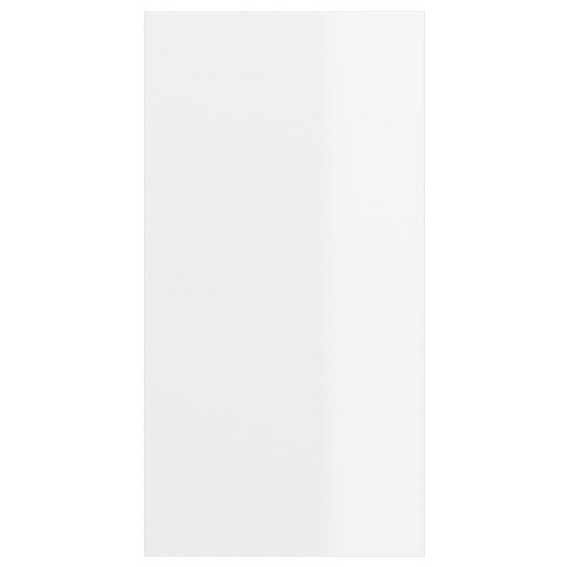 vidaXL Nástenná TV skrinka, lesklá biela 37x37x72 cm, kompozitné drevo