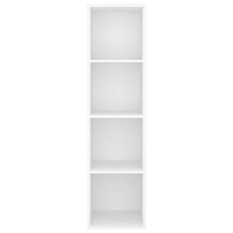 vidaXL Nástenná TV skrinka, biela 37x37x142,5 cm, kompozitné drevo