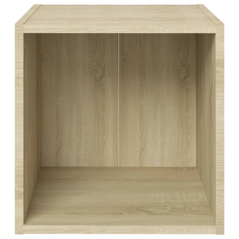 vidaXL TV skrinka farba duba sonoma 37x35x37 cm drevotrieska