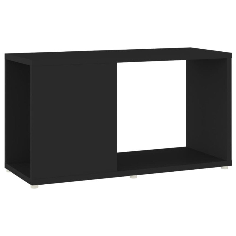 vidaXL TV skrinka, čierna 60x24x32cm, drevotrieska 