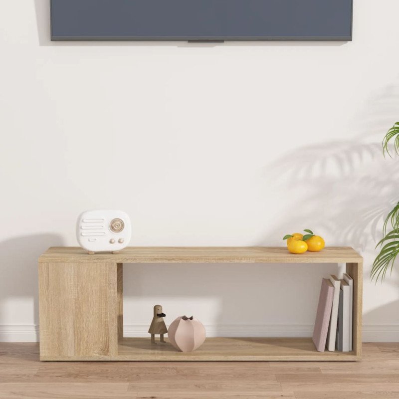 vidaXL TV skrinka sonoma dub 100x24x32cm drevotrieska