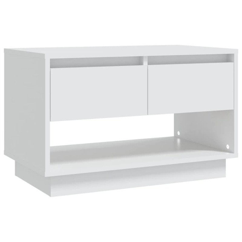 vidaXL TV skrinka biela 70x41x44 cm drevotrieska