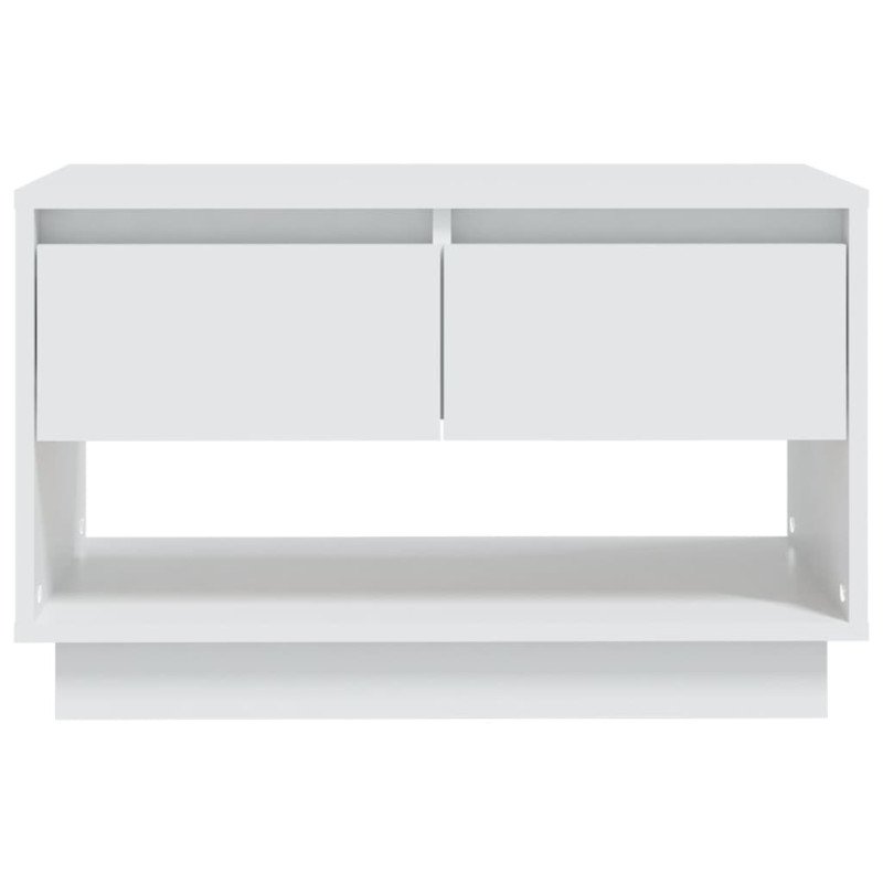 vidaXL TV skrinka biela 70x41x44 cm drevotrieska