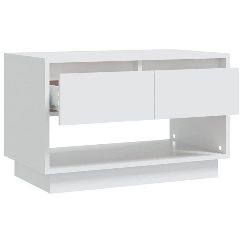 vidaXL TV skrinka biela 70x41x44 cm drevotrieska
