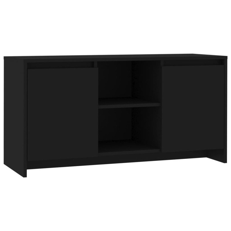 vidaXL TV skrinka čierna 102x37,5x52,5 cm drevotrieska