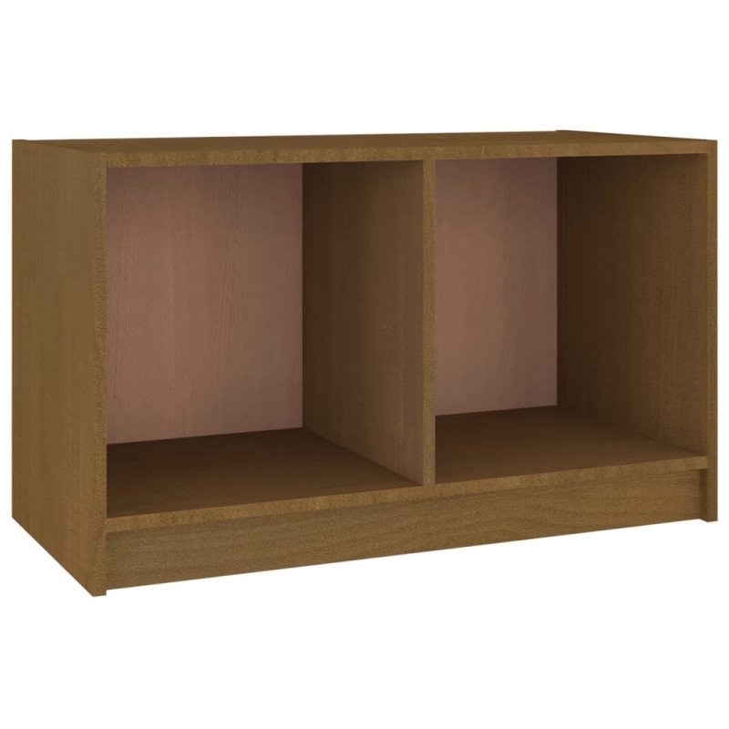 vidaXL TV skrinka medovo-hnedá 70x33x42 cm masívne borovicové drevo
