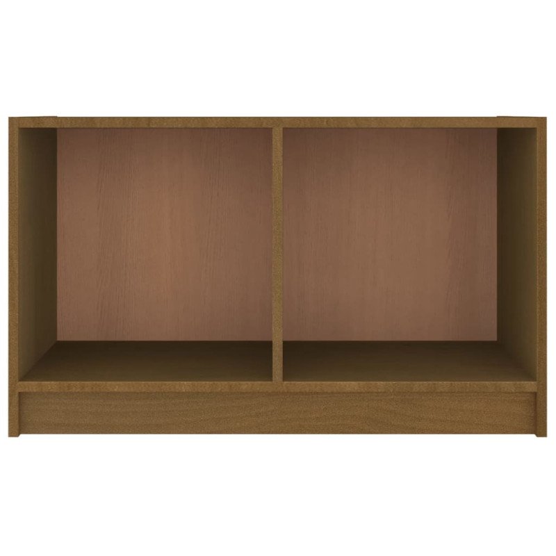 vidaXL TV skrinka medovo-hnedá 70x33x42 cm masívne borovicové drevo