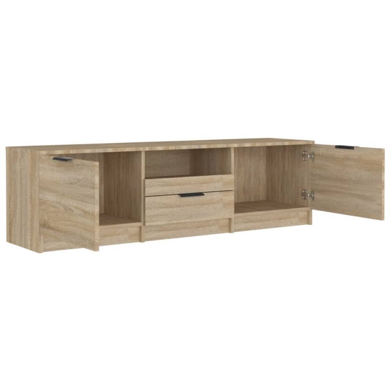 vidaXL TV stolík dub sonoma 140x35x40 cm spracované drevo