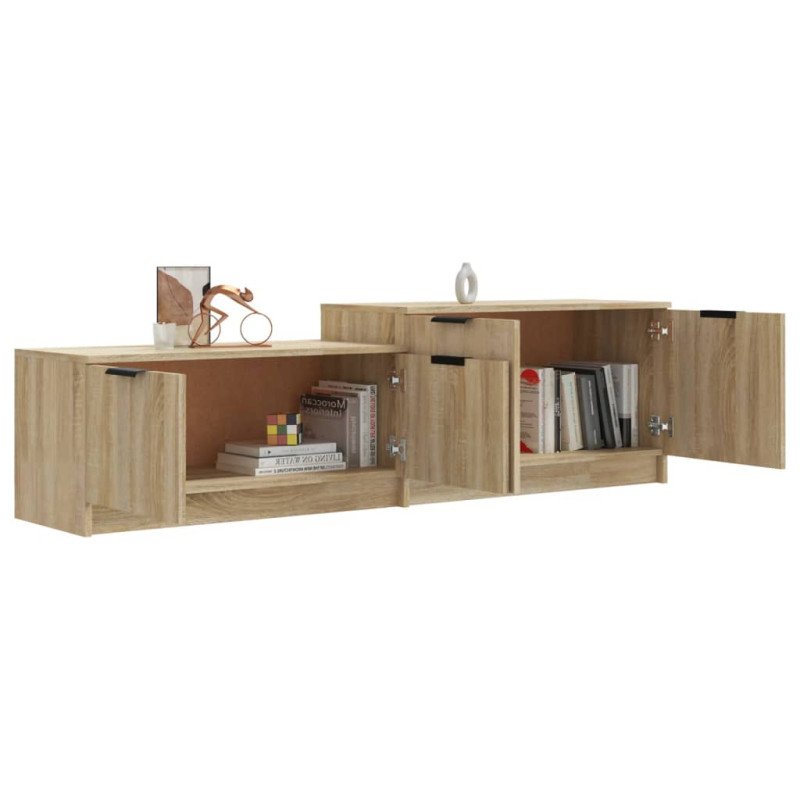 vidaXL TV stolík dub sonoma 158,5x36x45 cm spracované drevo
