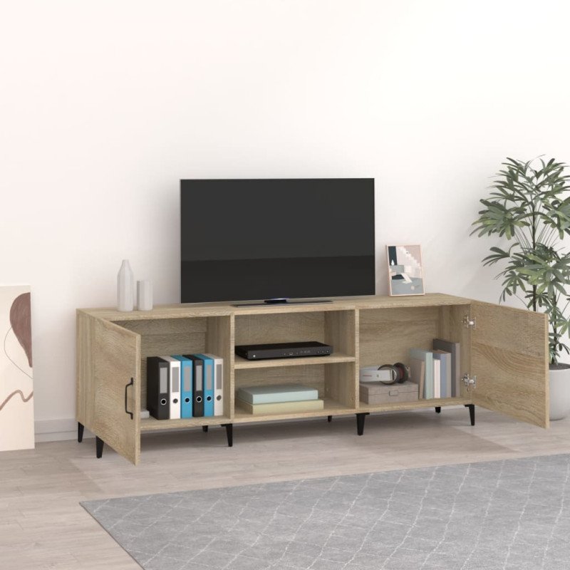 vidaXL TV skrinka, dub sonoma 150x30x50 cm, kompozitné drevo